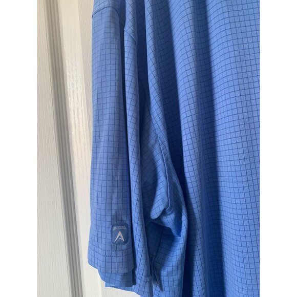 Antigua Rattlers Light Blue Polo Shirt XXL Mens Short Sleeve Golf Collared Shirt - Picture 3 of 5